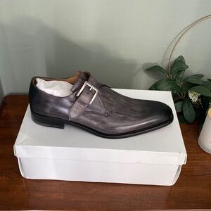 Harris Firenze • gray monkstrap men’s dress shoe • NWT